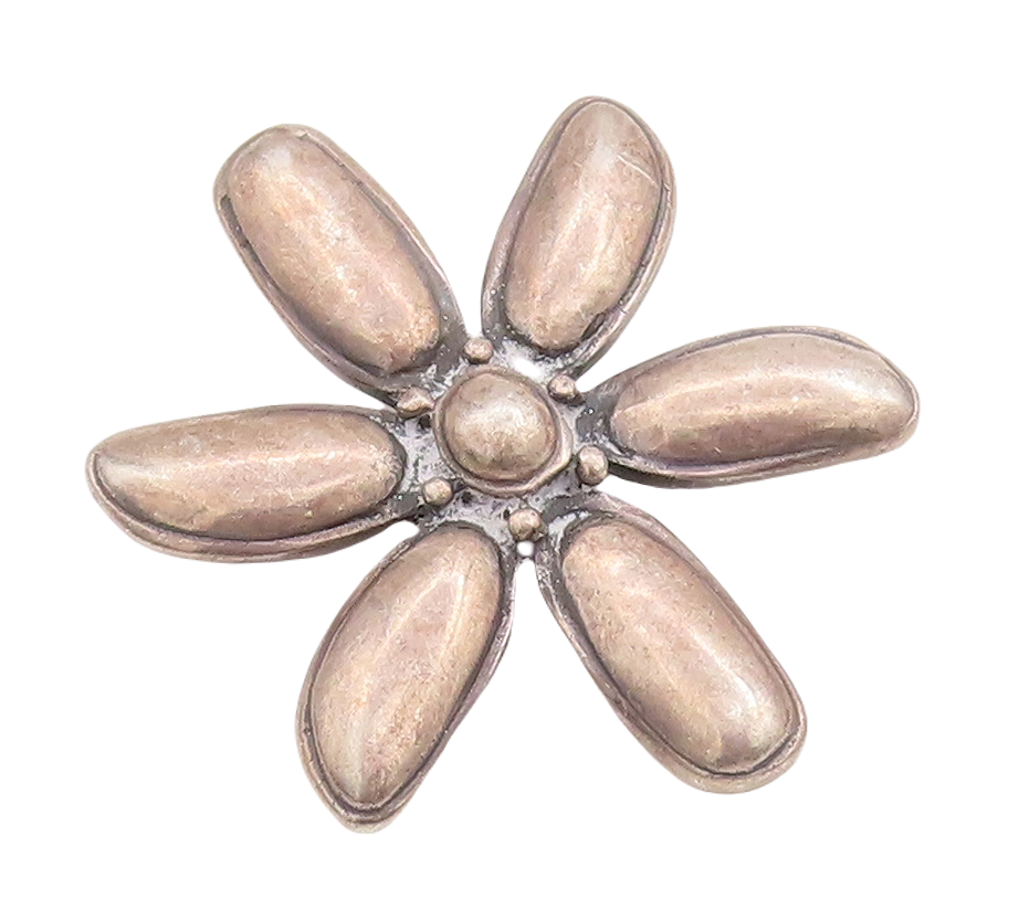 925 Sterling Silver Vintage Pendant Large Cutout Solid Flower  PT23362