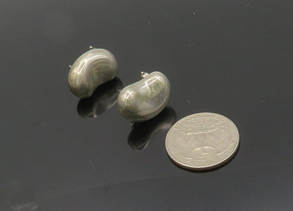 TIFFANY & CO. 925 Sterling Silver  Vintage Bean Shaped Drop Earrings  EG10091