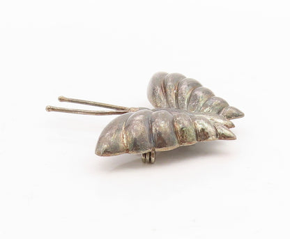 925 Sterling Silver Vintage Brooch Pin ANTONIO PINEDA Puffed Butterfly  BP11453