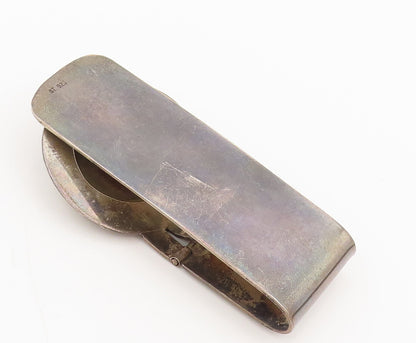 925 Sterling Silver  Vintage Antique Mounted Ancient Coin Money Clip  TR3610