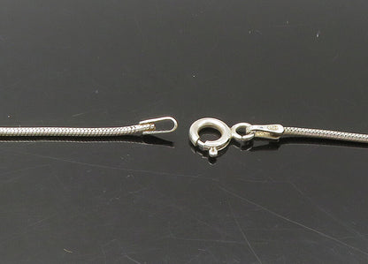 925 Sterling Silver  Vintage Genuine Diamonds Hearts Chain Necklace  NE3619