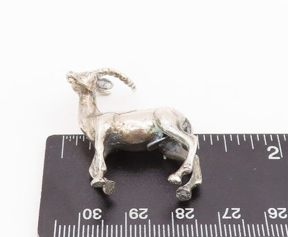 925 Sterling Silver Vintage Paper Weight 3D Carved Walking Deer  TR3886