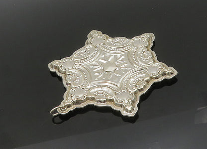 WALLACE 925 Sterling Silver Vintage Shiny Large Christmas Star Pendant PT16632