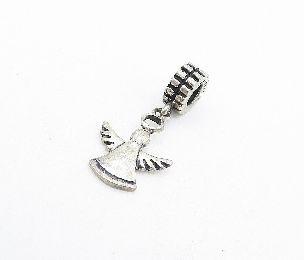 IBB 925 Sterling Silver  Vintage Petite Dangling Angel Drop Pendant  PT5251