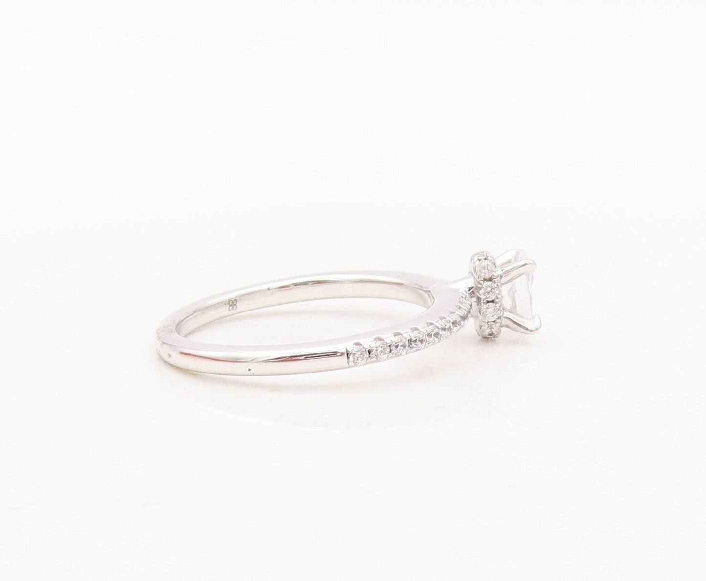 925 Sterling Silver Vintage Ring Minimalist CZ Wedding Ring  Sz 7  RG30443