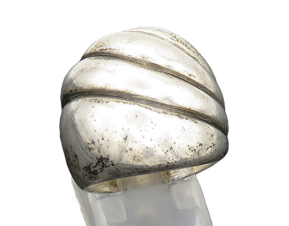 KABANA 925 Silver  Vintage Graduated Scalloped Dome Ring Sz 7.5  RG24529