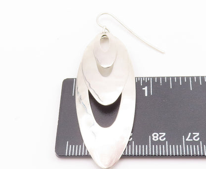 925 Sterling Silver Vintage Earrings RLM STUDIO Leaves Cutout Dangles  EG12877