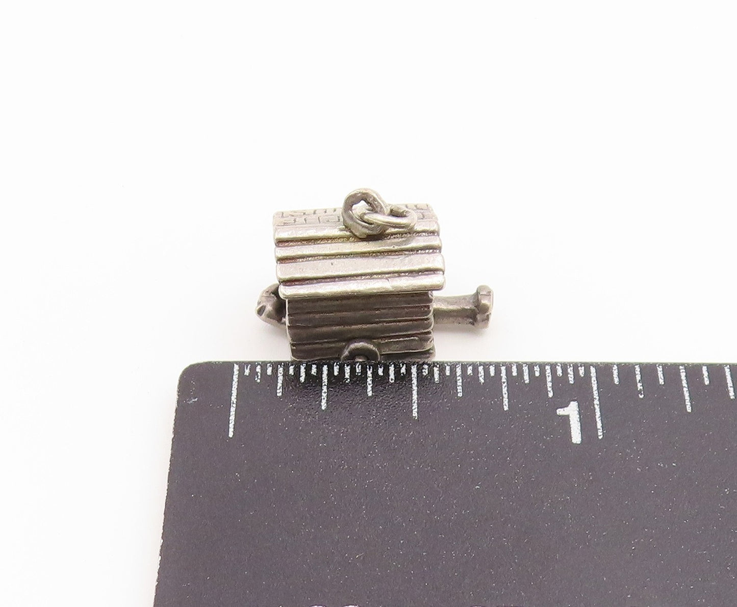 925 Sterling Silver Vintage Pendant Man In The Doghouse Charm MOVES  PT26573