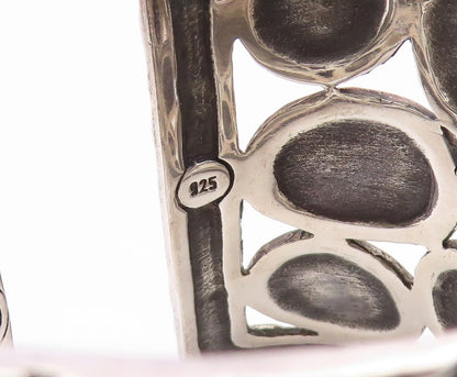 925 Sterling Silver Vintage Bracelet JOHN HARDY Pebble Rare Heavy Cuff  BT11904