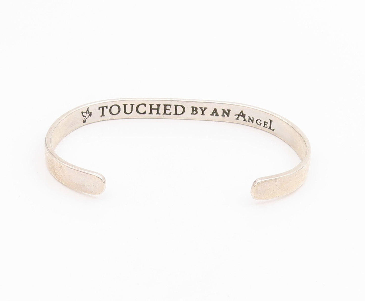 925 Sterling Silver Vintage Bracelet PAT LONGO Engraved Serenity Prayer  BT11642
