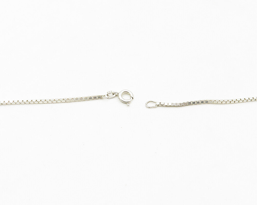 RCP DENMARK 925 Silver  Vintage Rose Flower Shiny Chain Necklace  NE2809
