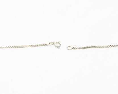 RCP DENMARK 925 Silver  Vintage Rose Flower Shiny Chain Necklace  NE2809