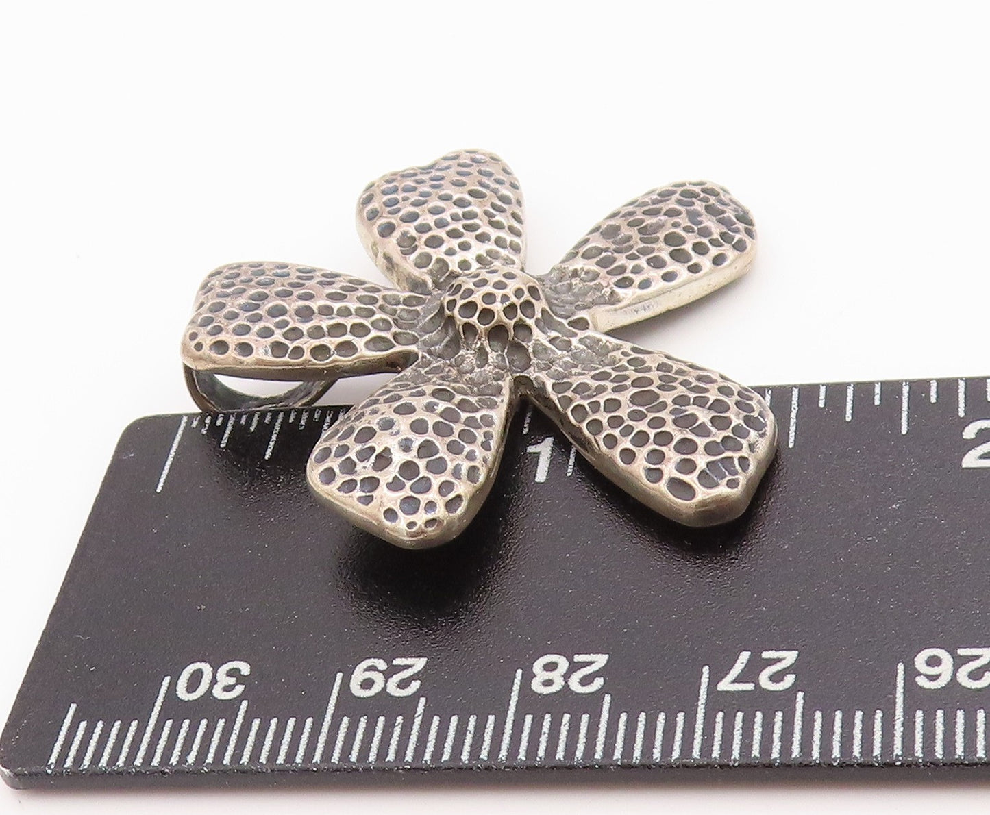 925 Sterling Silver Vintage Pendant SILPADA Antique Dark Tone Flower  PT24470