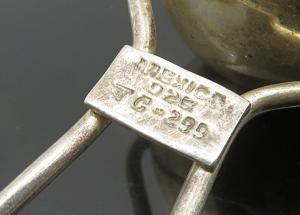 MEXICO 925 Sterling Silver  Vintage Shiny Baby Rattle Toy (JINGLES)  TR2968
