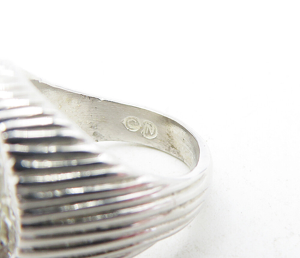 925 Sterling Silver Vintage Sculpted Religious Figure Band Ring Sz 5 RG5585