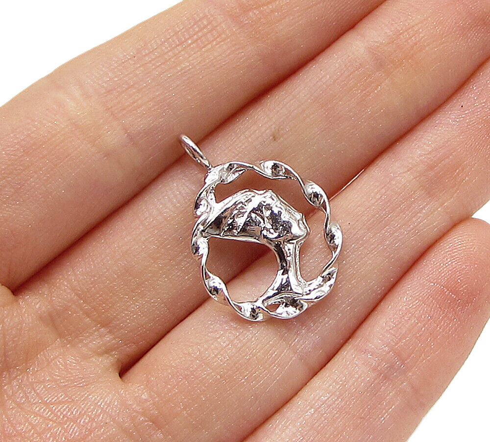925 Sterling Silver  Shiny Egyption Goddess Drop Pendant  PT2268