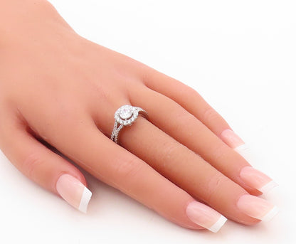 925 Sterling Silver Vintage Ring Designer Round Cutout CZ Inlay  Sz 7  RG30937