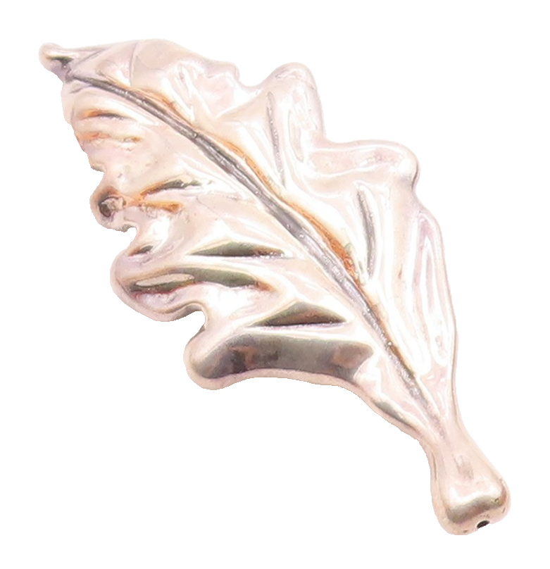 925 Sterling Silver  Vintage Shiny Single Floral Leaf Brooch Pin  BP9159