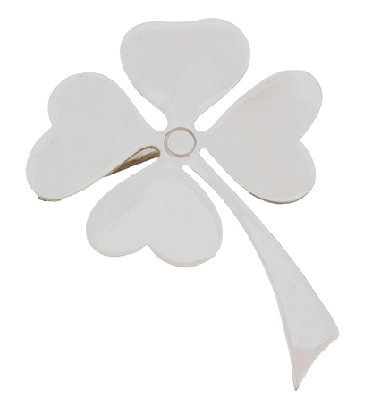 925 Sterling Silver Vintage Brooch MEXICO Large Cutout Clover  BP11612