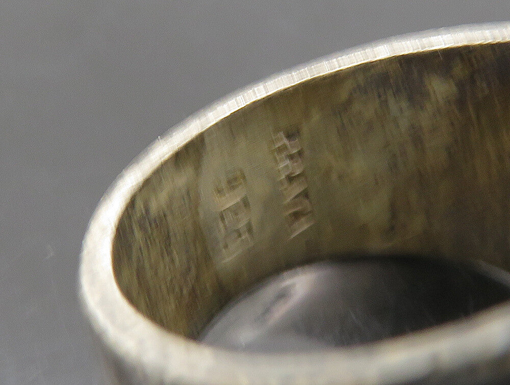 PRATA JOYERIA 925 Silver  Vintage Dark Tone Tapered Band Ring Sz 7.5  RG23879