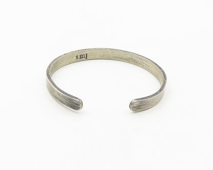 SAMUEL M. LEVI 925 Sterling Silver Vintage Femme Not Frail Cuff Bracelet  BT7146