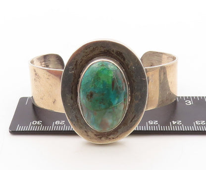 925 Sterling Silver Vintage Bracelet MEXICO Designer Cabochon Gemstone  BT10911