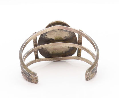 925 Sterling Silver Vintage Bracelet NAVAJO ZUNI Royston Turquoise  BT11032