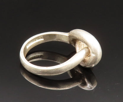 HUBERTUS VON SKAL 925 Sterling Silver Vintage Love Knot Ring Sz 6.5 RG24949
