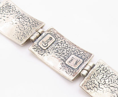 925 Sterling Silver Vintage Bracelet RODERIC TENORIO Storyteller Panel  BT12130
