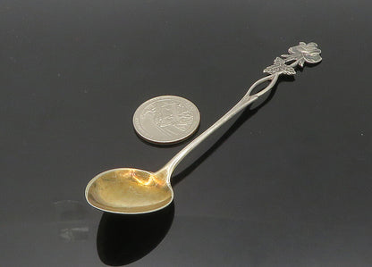 EUROPEAN 925 Sterling Silver  Vintage Rose Flower Souvenir Spoon  TR2925