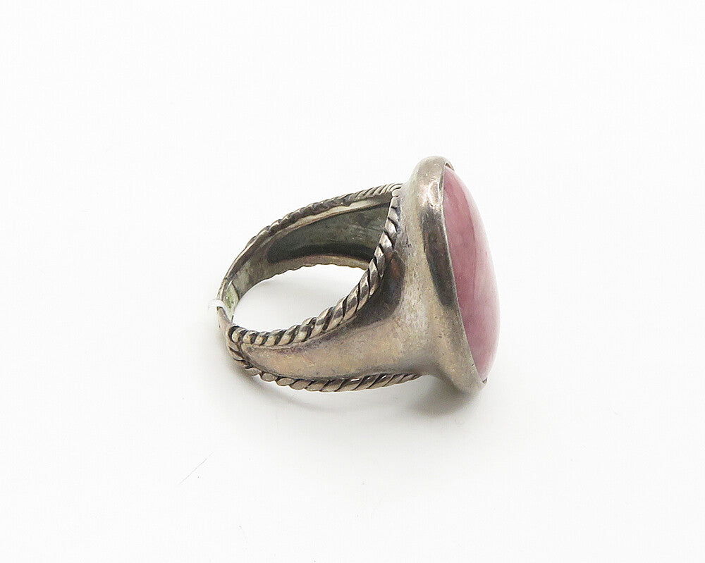 CAROLYN POLLACK RELIOS 925 Silver Vintage Rhodonite Ring Sz 9.5 RG18328