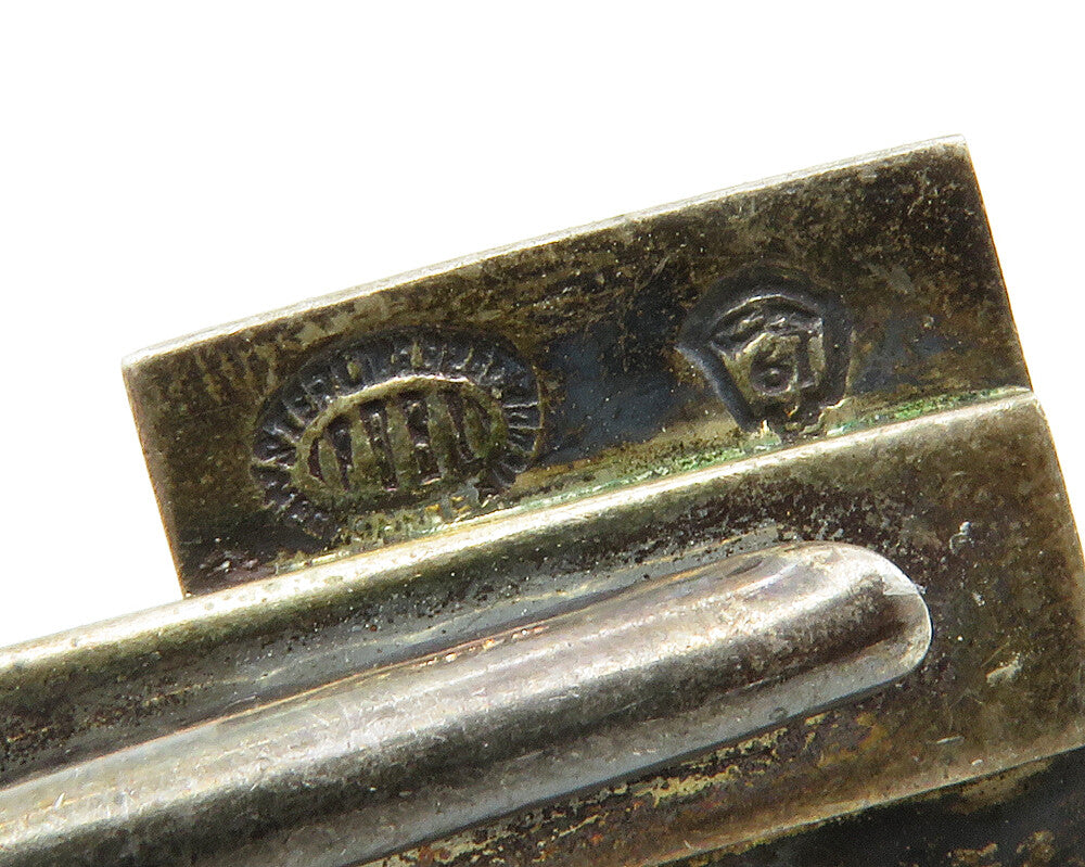 MEXICO 925 Sterling Silver  Vintage Mayan Aztec Sun Calendar Tie Clip  TR1950