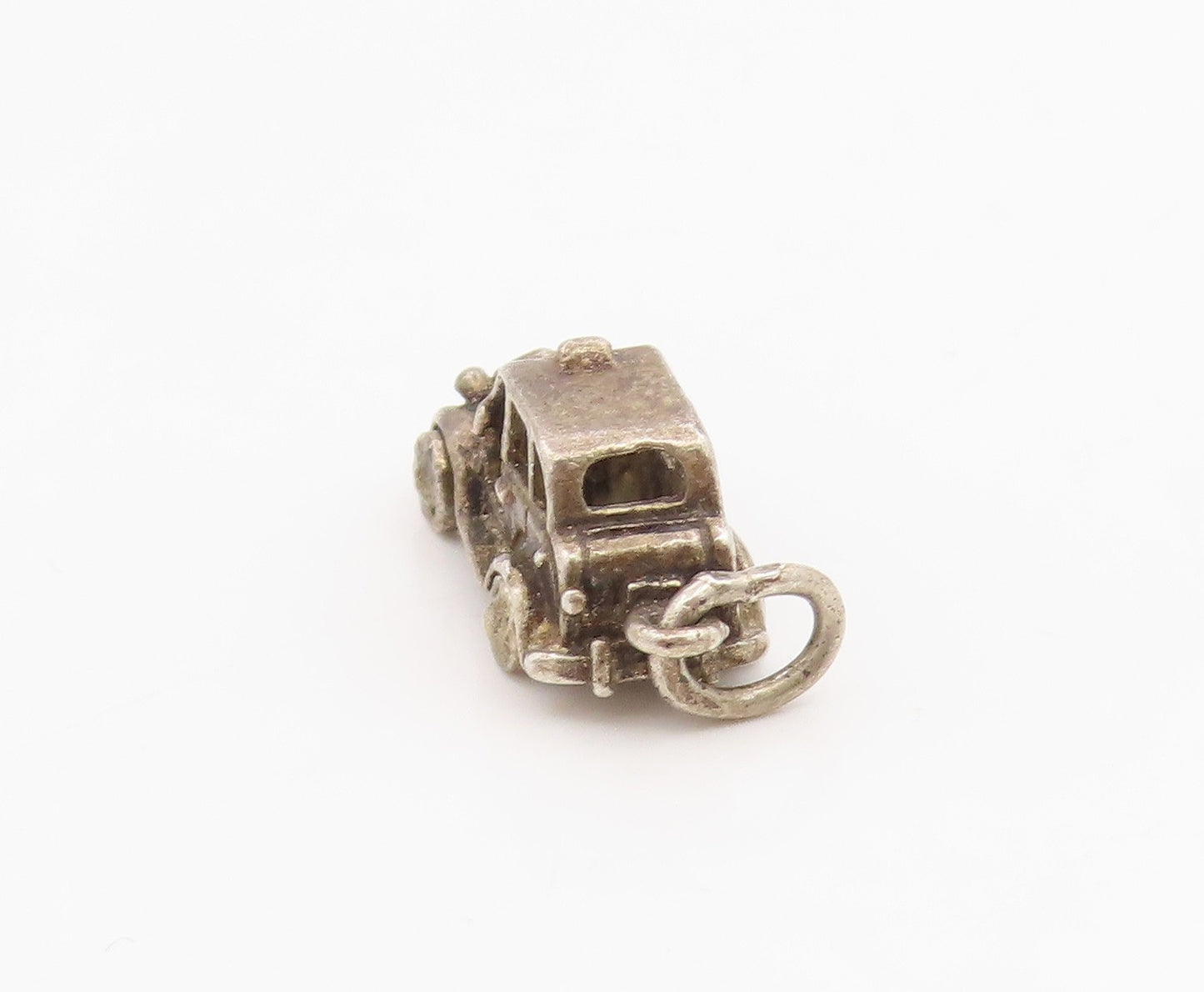 925 Sterling Silver Vintage Pendant Miniature Classic Car Charm Moves  PT26156
