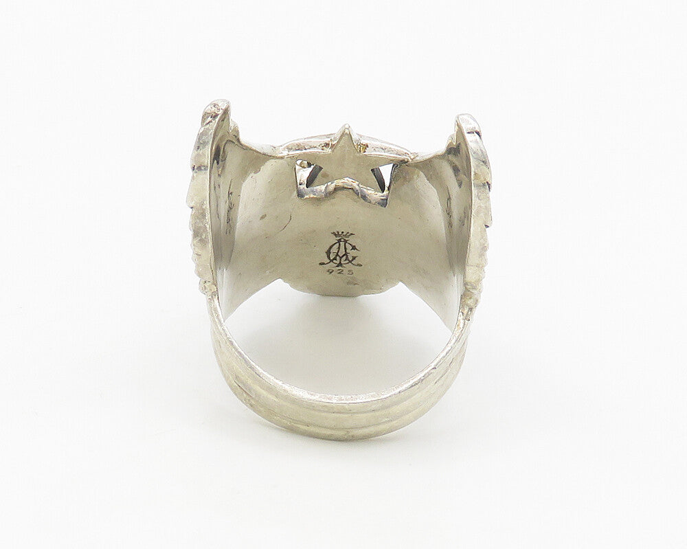 925 Sterling Silver Vintage CHRISTIAN AUDIGIER Grenade Wings Ring Sz 11  RG17726