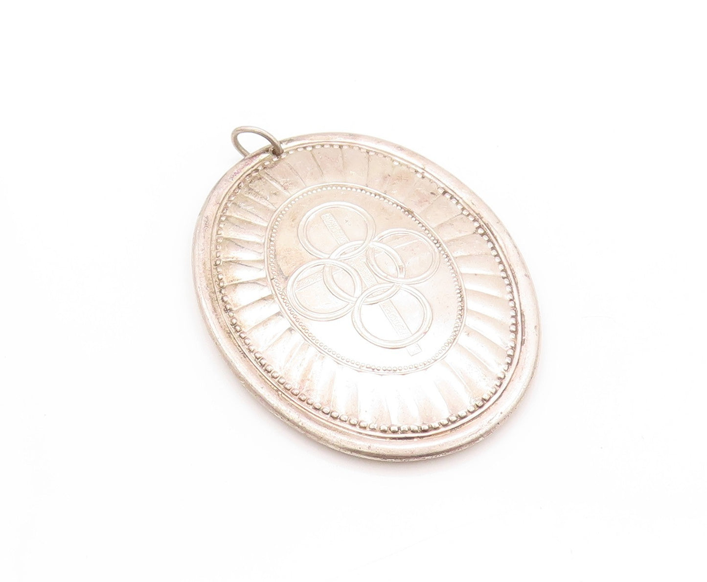 925 Sterling Silver Vintage Pendant 1975 TOWLE Etched Religious Cross  PT24193