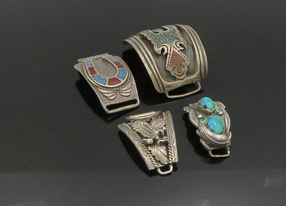 ZUNI NAVAJO 925 Silver  Vintage Turquoise Lot Single Watch Bands  TR3145