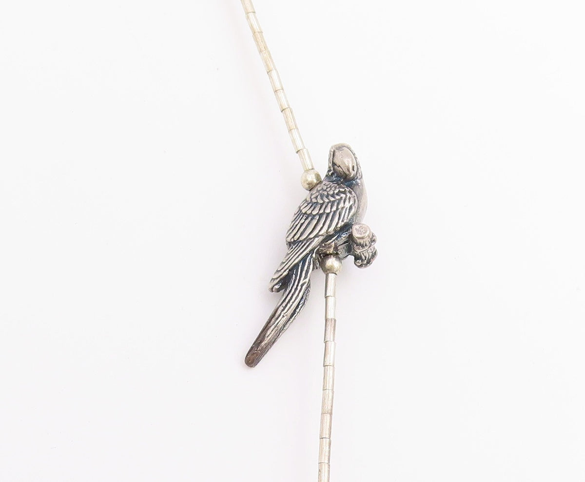 925 Sterling Silver Vintage Necklace SOUTHWESTERN Gemstone Animal Fetish  NE4909