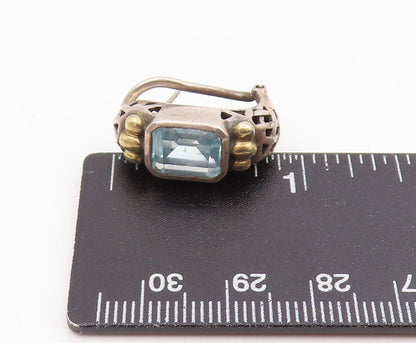 14k Gold & 925 Sterling Silver Vintage Earrings Gemstone Single Pieces  EG14297