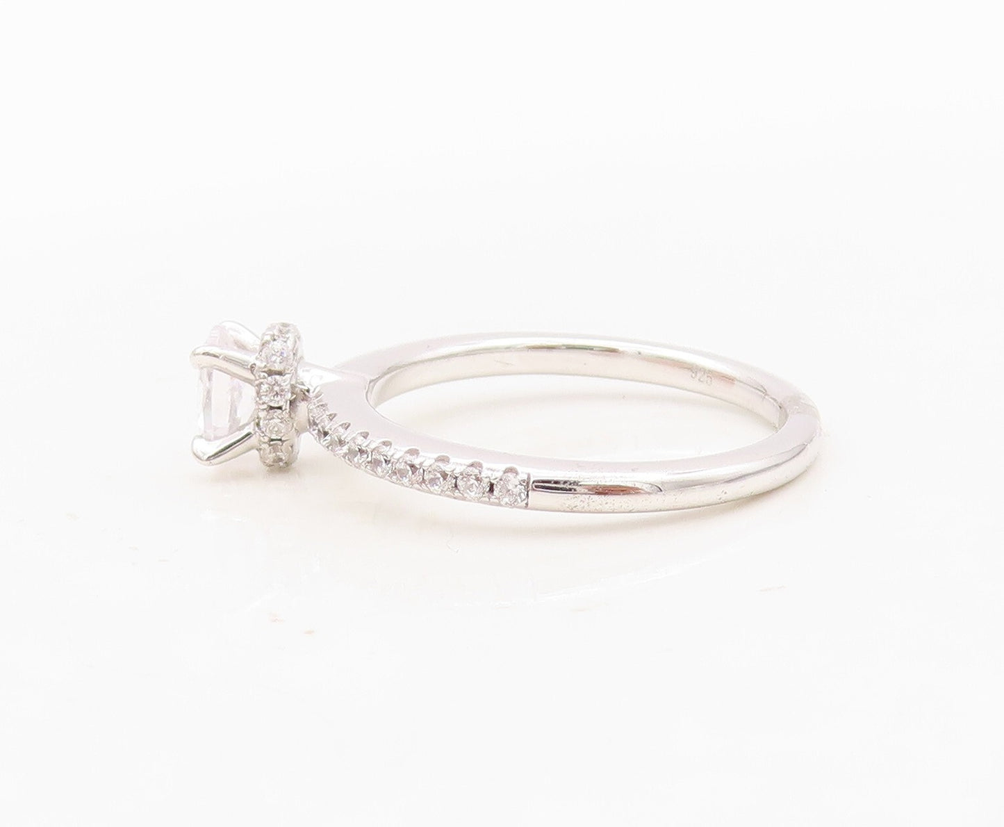 925 Sterling Silver Vintage Ring Minimalist CZ Wedding Ring  Sz 7  RG30443