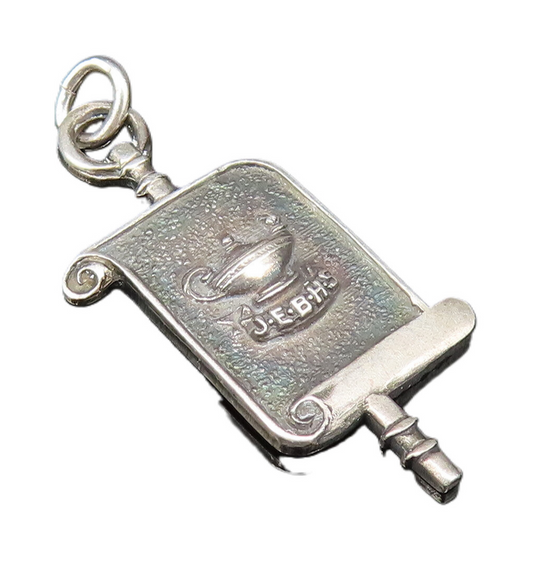 925 Sterling Silver  Vintage Antique 1966 J.E.B.H.S Teapot Pendant  PT20925