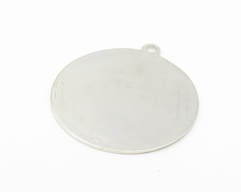 CREA 925 Sterling Silver  Shiny Bermuda Souvenir Medallion Pendant  PT9213
