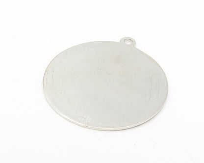 CREA 925 Sterling Silver  Shiny Bermuda Souvenir Medallion Pendant  PT9213