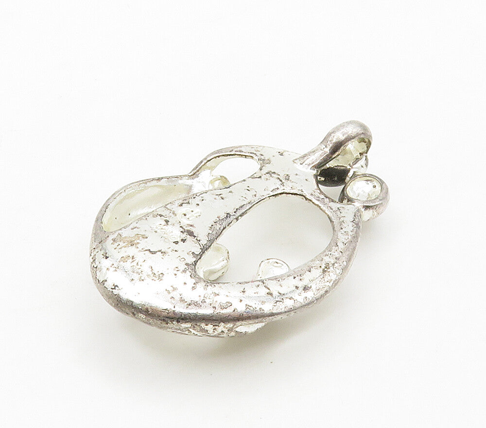 CAROLYN POLLACK RELIOS 925 Silver  Vintage Modernist Family Pendant  PT12581