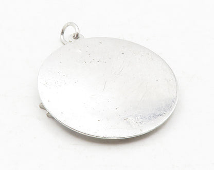 925 Sterling Silver  Shiny Etched Happy 25th Anniversary Drop Pendant  PT9632