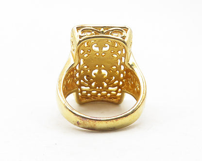 ROSS SIMON 925 Silver  Gold Plated Swirl Design Cocktail Ring Sz 7  RG12065