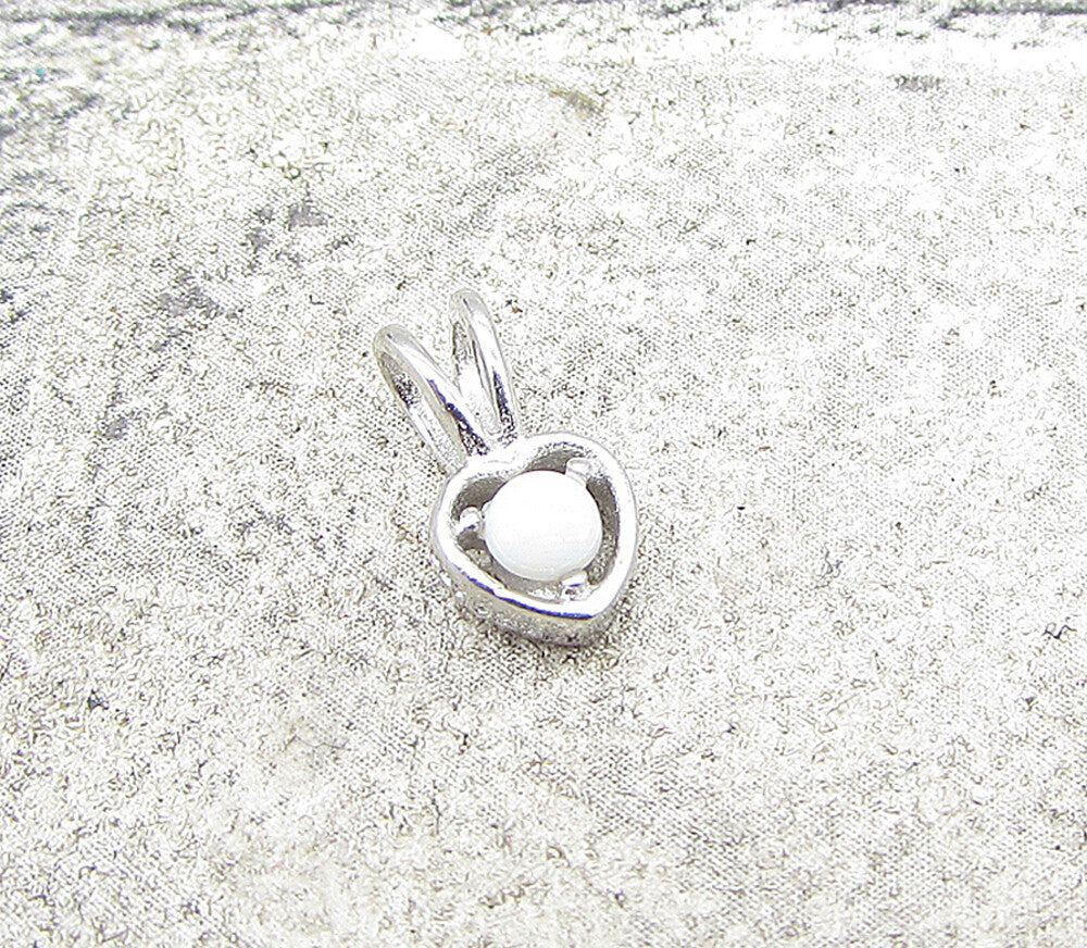 925 Sterling Silver  Fire Opal Love Heart Slider Pendant  PT1167