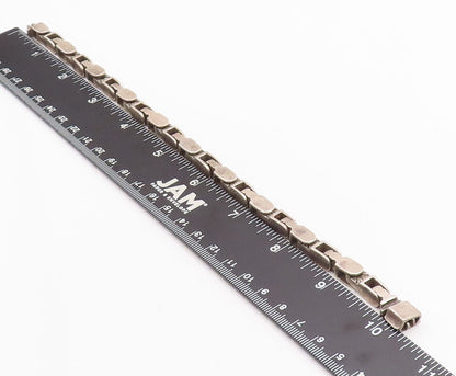925 Sterling Silver Vintage Bracelet MEXICO Brutalist Heavy Cutout  BT10659
