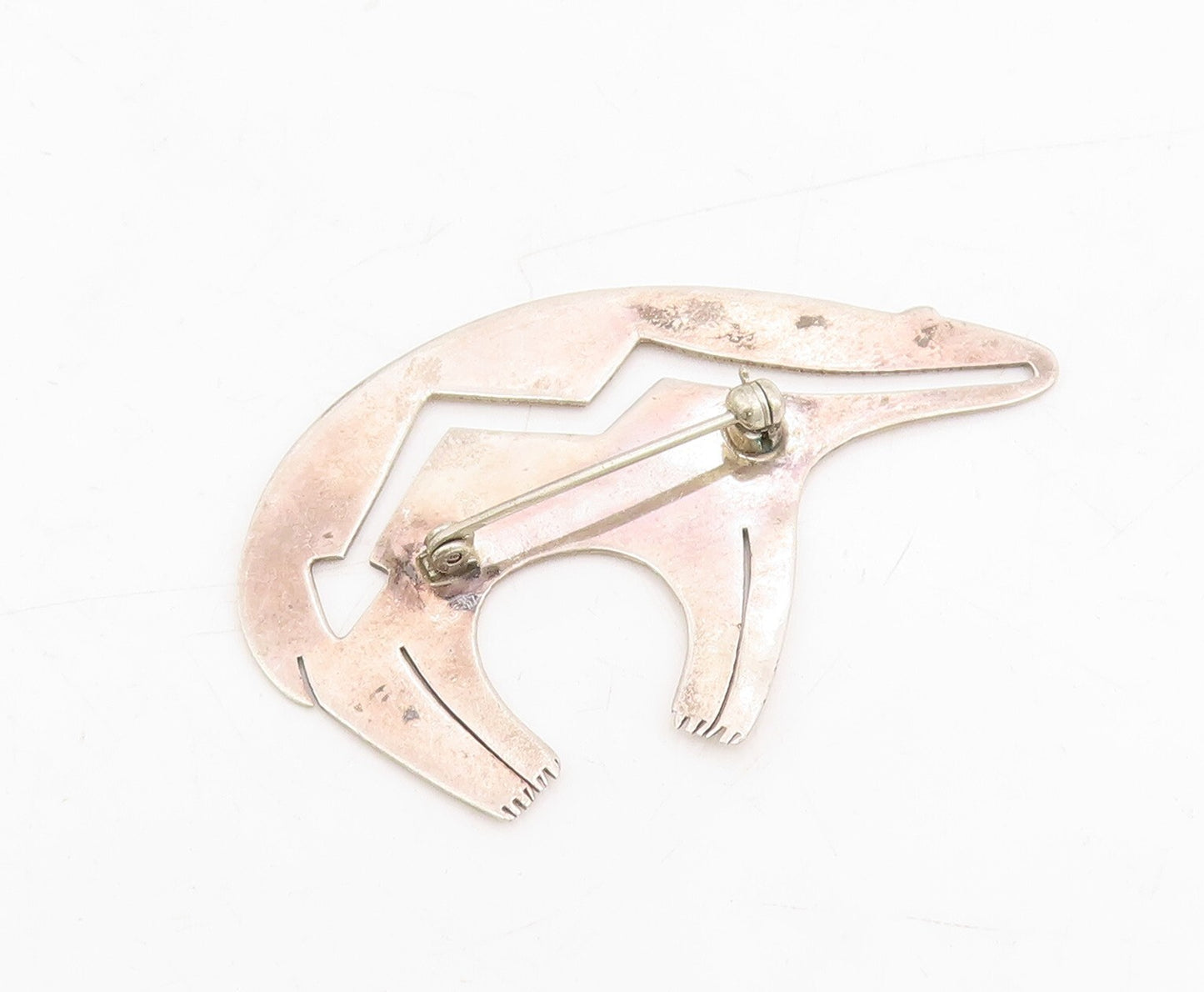 925 Sterling Silver Vintage Brooch Pin SOUTHWESTERN Cutout Animal BP11464