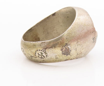 925 Sterling Silver Vintage Ring DAMASO GALLEGOS Solid Fan Cutout Sz 9.5 RG28939
