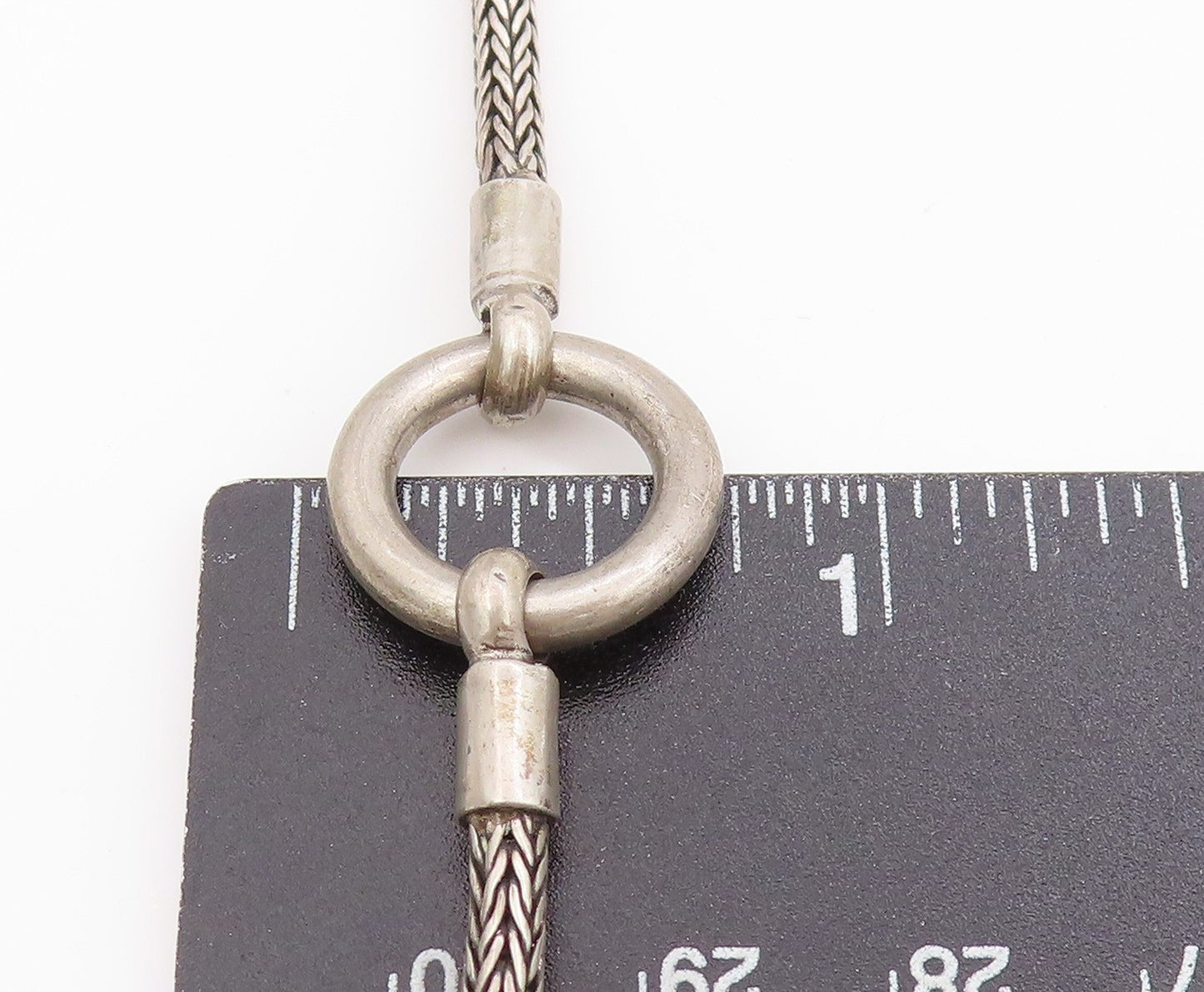 925 Sterling Silver Vintage Necklace Minimalist Curb Link Lobster Clasp  NE4622